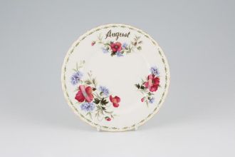 Royal Albert Flower of the Month Series - Montrose Shape Tea / Side Plate August - Poppy 6 1/4"
