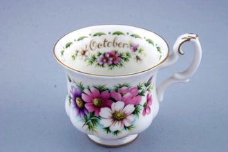 Sell Royal Albert Flower of the Month Series - Montrose Shape Coffee Cup October - Cosmos 2 7/8" x 2 5/8"