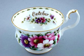 Royal Albert Flower of the Month Series - Montrose Shape Breakfast Cup October - Cosmos 4 1/4" x 2 3/4"