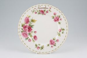 Royal Albert Flower of the Month Series - Montrose Shape Salad/Dessert Plate
