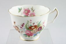 Coalport Junetime Teacup Wavy rim - footed. Flowers may vary. 3 1/2" x 2 5/8" thumb 1