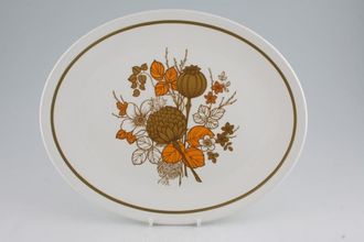 Midwinter Countryside Oval Platter 12"