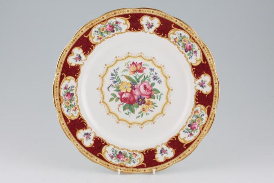 Royal Albert Lady Hamilton Dinner Plate Note; Shades may vary on all items in this pattern. 10 1/4"