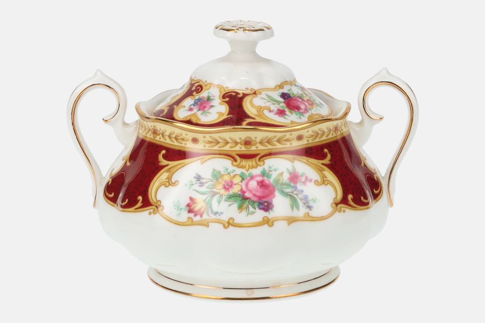 Royal Albert Lady Hamilton Sugar Bowl - Lidded (Tea) 2 handles