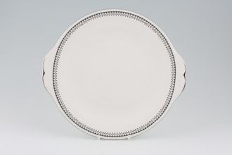 Paragon Olympus - Black and White Cake Plate Round, Eared 10 3/8"