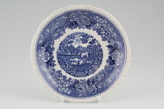 Adams English Scenic - Blue - Old Backstamp Tea Saucer 5 7/8"