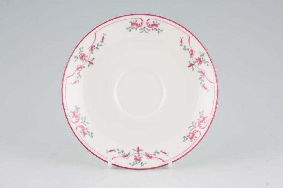 Royal Worcester Petite Fleur - Pink Flowers Tea Saucer 5 5/8"