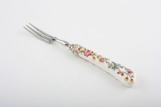Coalport Ming Rose Fork - Pastry thick tines 6"