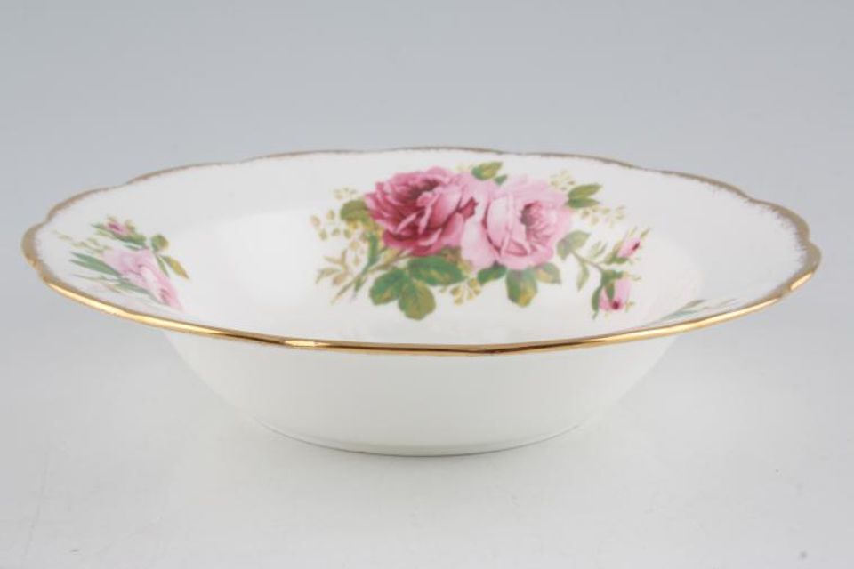 Royal Albert American Beauty Rimmed Bowl smaller floral pattern 8"
