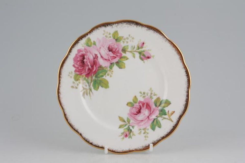 Royal Albert American Beauty Tea / Side Plate larger floral pattern 6 1/4"