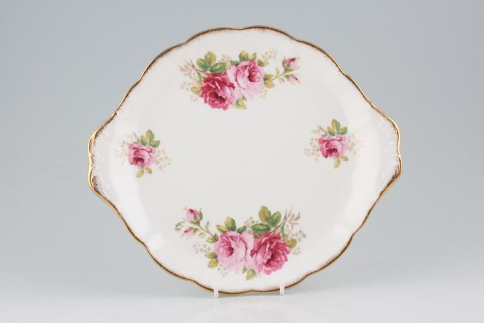 Royal Albert American Beauty Cake Plate smaller floral pattern (round) 10 1/2"