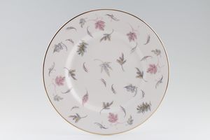 Tuscan & Royal Tuscan Windswept - white background, gold rim Dinner Plate