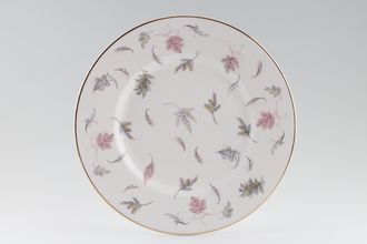 Tuscan & Royal Tuscan Windswept - white background, gold rim Dinner Plate raised rim 10 5/8"