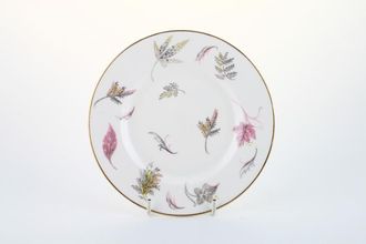 Tuscan & Royal Tuscan Windswept - white background, gold rim Tea / Side Plate rimmed 6 5/8"