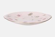 Tuscan & Royal Tuscan Windswept - pink background, gold rim Cake Plate eared, smooth edge 10" thumb 2