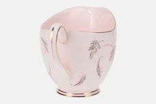 Tuscan & Royal Tuscan Windswept - pink background, gold rim Milk Jug smooth edge 1/2pt thumb 2