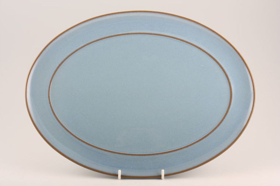 Denby Colonial Blue Oval Platter 14 3/4"