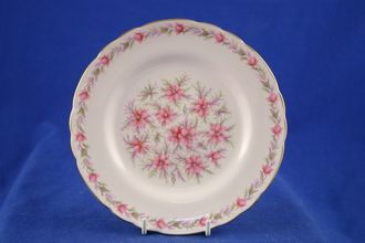 Tuscan & Royal Tuscan Love In The Mist - pink background, pink flowers Tea / Side Plate 7"
