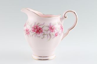 Tuscan & Royal Tuscan Love In The Mist - pink background, pink flowers Milk Jug 1/2pt