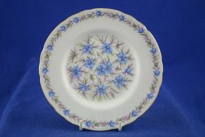 Tuscan & Royal Tuscan Love In The Mist - white background, blue flowers Tea / Side Plate