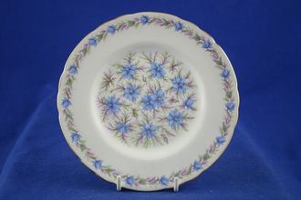 Tuscan & Royal Tuscan Love In The Mist - white background, blue flowers Tea / Side Plate 6 7/8"