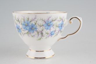 Tuscan & Royal Tuscan Love In The Mist - white background, blue flowers Teacup 3 3/8" x 2 7/8"