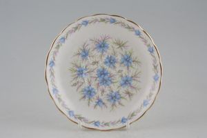 Tuscan & Royal Tuscan Love In The Mist - white background, blue flowers Tea Saucer