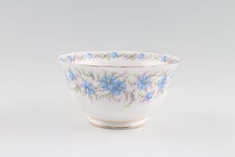 Tuscan & Royal Tuscan Love In The Mist - white background, blue flowers Sugar Bowl - Open (Tea) 5"
