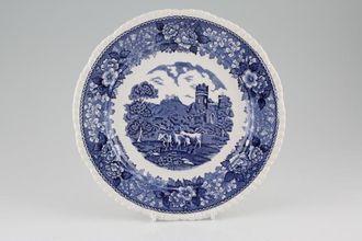 Adams English Scenic - Blue - Old Backstamp Salad/Dessert Plate 7 7/8"