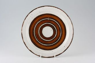 Midwinter Earth Breakfast / Lunch Plate Brown concentric rings 8 7/8"