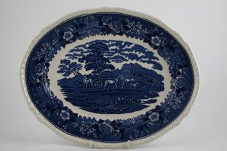 Sell Adams English Scenic - Blue Oval Platter 14 1/4"