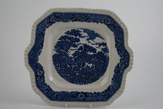 Adams English Scenic - Blue Cake Plate Square 9 3/4"