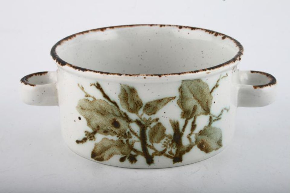 Midwinter Greenleaves Soup Cup two handles