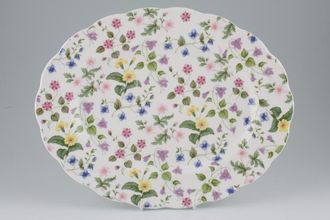 Queens Country Meadow Oval Platter 13 1/2"