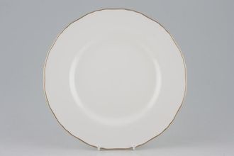 Royal Worcester Strathmore - White - Plain Breakfast / Lunch Plate Wavy Edge 9 1/4"