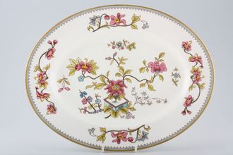 Coalport Persian Flower Oval Platter 15 1/4"
