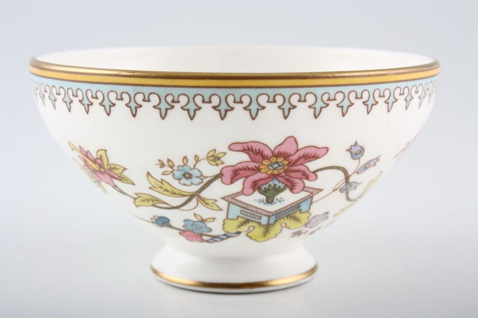 Coalport Persian Flower Sugar Bowl - Open (Coffee) round-footed 3 1/2" x 1 7/8"