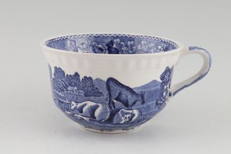 Sell Adams English Scenic - Blue Teacup With cattle on inside and outside of cup 3 3/4" x 2 1/4"