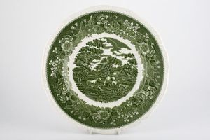 Adams English Scenic - Green Dinner Plate