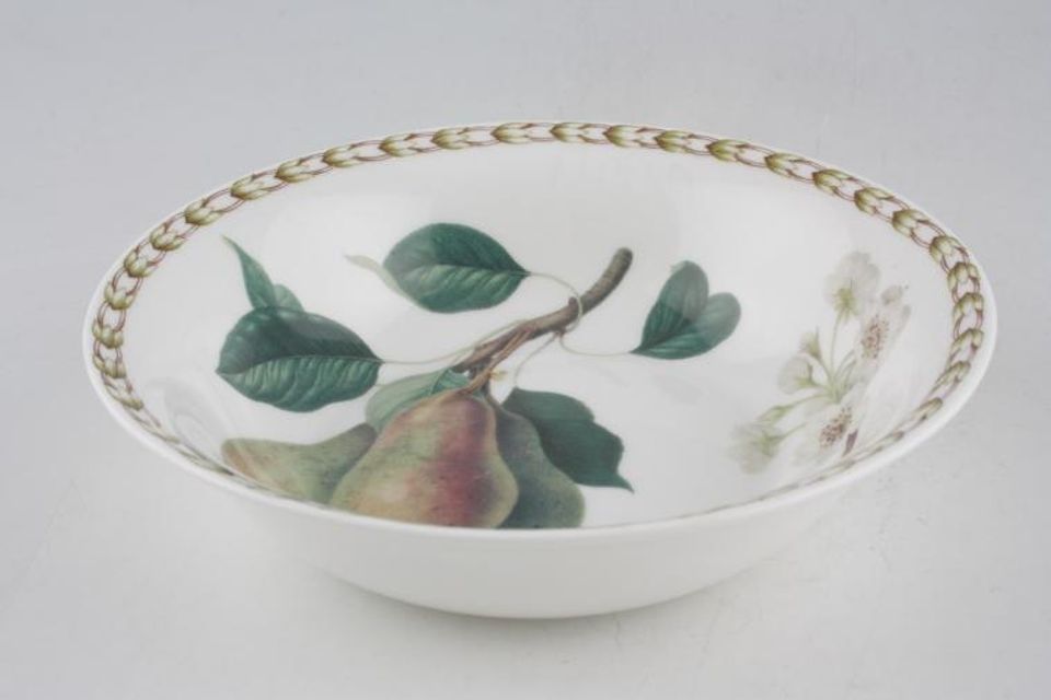 Queens Hookers Fruit Soup / Cereal Bowl Pear - Flared Rim 6 1/2" x 1 3/4"
