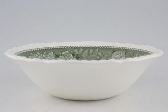 Adams English Scenic - Green Soup / Cereal Bowl 6 1/4"