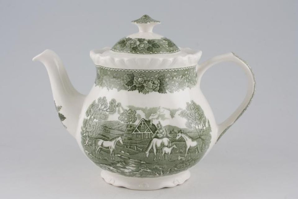 Adams English Scenic - Green Teapot 2 1/4pt
