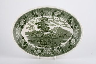 Sell Adams English Scenic - Green Oval Platter 11 3/8"