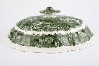Adams English Scenic - Green Vegetable Tureen Lid Only 11 1/2"