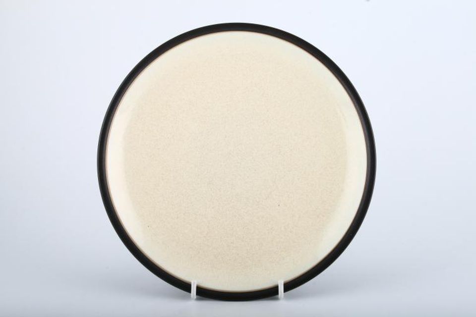 Denby Energy Breakfast / Lunch Plate Cream and Charcoal 9"