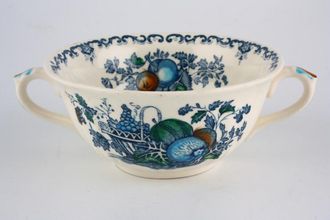 Masons Fruit Basket - Blue Soup Cup 2 handles
