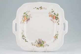 Sell Coalport Wenlock Fruit - Embossed - No Gold Cake Plate square-2 handles 10"