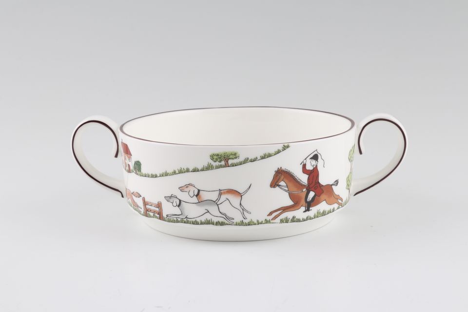 Coalport Hunting Scene Soup Cup Straight Sided