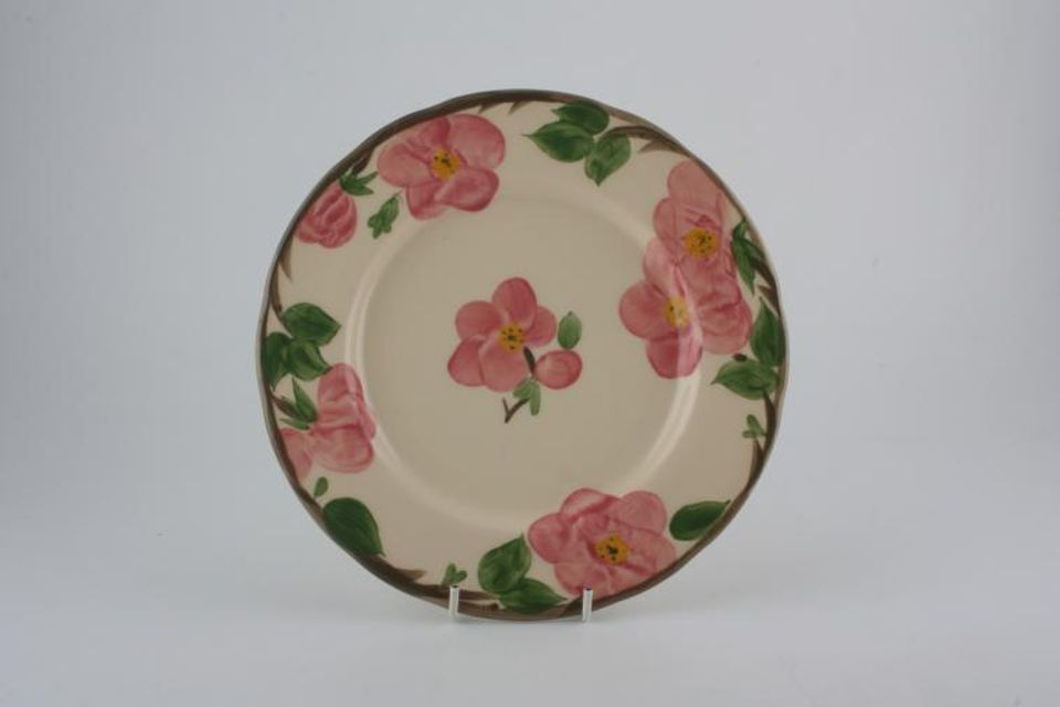 Franciscan Desert Rose Breakfast / Lunch Plate 50th Anniversary Edition - extra rose in center of plate. 9 1/4"