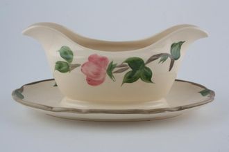 Franciscan Desert Rose Sauce Boat and Stand Fixed